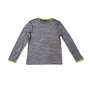 NWT Tek Gear Boys Large 14/16 DryTek Long Sleeve Athletic Shirt Gray